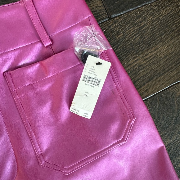 NWT MAEVE The Colette Cropped Wide Leg faux leather sz 26 - Picture 4 of 7